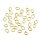 304 Stainless Steel Jump Rings, Closed Jump Rings, Oval, Real 18K Gold Plated, 3x4x0.6mm, Inner Diameter: 1.5x2.5mm
