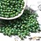 Baking Paint Glass Seed Beads, Bicone, Lime Green, 4.5x4mm, Hole: 1.1mm, about 6428pcs/pound