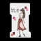 Rectangle Girl Print Paper Hair Clip Display Cards, Jewelry Display Cards for Hair Clip Storage, Indian Red, 11.5x6.6x0.05cm, Hole: 24x8.5mm