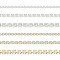 Pandahall 6m 6 Style Brass Rhinestone Strass Chains, Crystal Rhinestone Cup Chains, Golden & Silver, 2~4x2~3.8mm, 1m/style