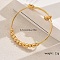 Gloden Iron Bangles for Women, Mixed Shapes, Inner Diameter: 2-3/8 inch(6cm)~2-3/4 inch(7cm)