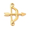 Ion Plating(IP) 304 Stainless Steel Connector Charms, Bow and Arrow Link, Golden, 21x22.5x2mm, Hole: 1.5mm