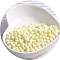 Macaron Baking Paint Glass Seed Beads, Fringe Teardrop Beads, Light Goldenrod Yellow, 5mm, 10g/Set