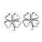 Alloy Pendants, Cadmium Free & Lead Free, Clover, Antique Silver, 29x31.5x2mm