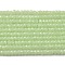 Synthetic Luminous Stone Beads Strands, Faceted, Barrel, Glow in the Dark, Pale Green, 3x2mm, Hole: 0.6mm, about 156pcs/strand, 14.17 inch(36cm)