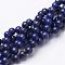16 inch Grade A Round Dyed Natural Lapis Lazuli Beads Strand, 6mm, Hole: 0.8mm, about 59~61pcs/strand, 15 inch
