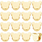 Beebeecraft 1 Box 50Pcs Bear Bead 18K Gold Plated Brass Smooth Animal Spacer Loose Beads for DIY Necklace Bracelet Earring Making