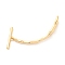 Brass Toggle Clasps, Cadmium Free & Nickel Free & Lead Free, for Jewelry Making, Real 18K Gold Plated, 43x8x2.5mm, Hole: 8.5x4.5mm, Bar: 5x20x2mm