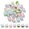 Luminous Acrylic Pendants, Coffee Cup, Glow in the Dark, Mixed Color, 19x21x15.5mm, Hole: 1.6mm, 30pcs/bag
