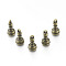 Alloy Charms, Pawn Chess Pieces, Antique Bronze, 14.5x7.5mm, Hole: 1.5mm