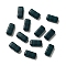 Opaque Acrylic Beads, Rectangle, Prussian Blue, 8x4x3mm, Hole: 1mm