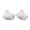 Opaque Acrylic Pendants, Fish, 15x19x7mm, Hole: 3mm, about 675pcs/500g