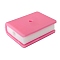 Book Food Grade Silicone Beads, DIY Necklaces Making, Hot Pink, 27.1x9.2mm