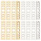 SUNNYCLUE 1 Box 16Pcs Moon Phase Charms Stainless Steel Moon Charms Lunar Charms Lucky Crescent Charm Laser Cut Hollow Bar Charm for Jewelry Making Charms DIY Earrings Bracelet Necklace Craft Women