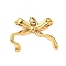 Brass Pendants, Bowknot, with Jump Ring, Real 18K Gold Plated, 12.5x17x4mm, Hole: 3mm