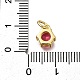 Кулон из циркония KK-V002-23G-02-3