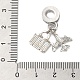 Подвеска из сплава с кристаллами и стразами в европейском стиле PALLOY-S189-28P-3