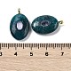 Подвески из натурального апатита и кубического циркония G-Z076-01G-09-3