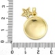 Латунные микро проложить кубического циркония подвески KK-V009-08G-3