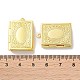 Стойки обшивки латунь медальона подвески KK-F090-04G-4