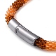Стеклянное колье крючком из бисера NJEW-Z029-04A-2