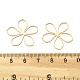 Подвески из полых цветов из латуни KK-B134-03G-3