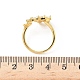 Фурнитура для сережек из латуни с прозрачным кубическим цирконием KK-D369-10G-2
