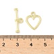 Застежки-тоглы из сплава в форме сердца FIND-B047-04G-4