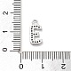 Латунные микропаве прозрачные подвески с фианитом ZIRC-I067-02D-3