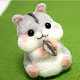 Стартовый набор для валяния иглой в форме животного DOLL-PW0002-062A-1