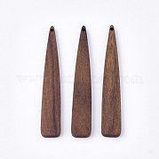Большие подвески из неокрашенного ореха WOOD-T023-02