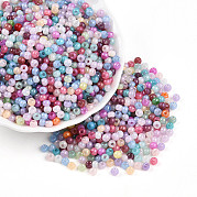 Выпечка краска стеклянные бусины SEED-N007-02J