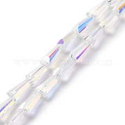 Прозрачные стеклянные бусины гальваническим пряди EGLA-H107-02A-AB01