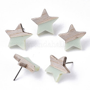 Серьги из смолы и дерева EJEW-N017-001A-C03