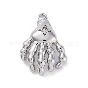Латунные микро проложить кубического циркония подвески KK-D288-02P