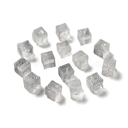 Прозрачные стеклянные бусины GLAA-D025-02G-1