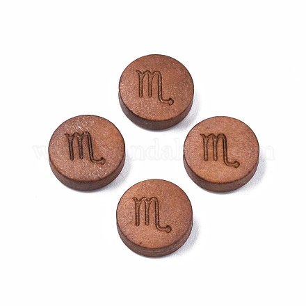 Деревянные бусины с лазерной гравировкой WOOD-S053-53A-1