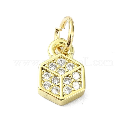 Латунные микро проложить кубического циркония подвески KK-H475-29B-01G-1