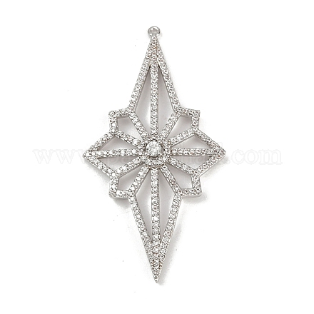 Латунные микро проложить кубического циркония подвески KK-M322-46P-1