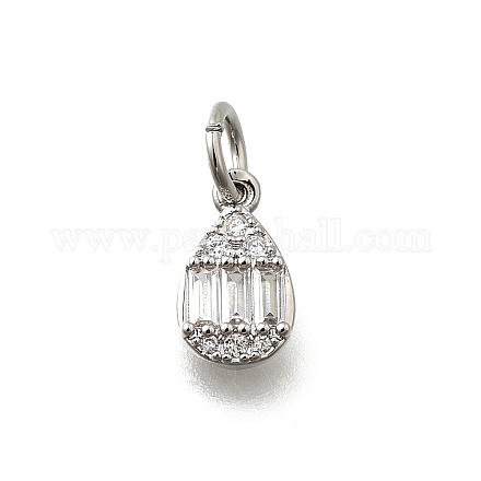 Латунные микро проложить кубического циркония подвески KK-P295-33P-1