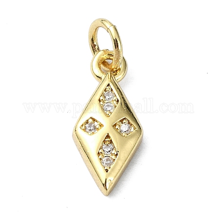 Латунные микро проложить кубического циркония подвески KK-H475-23G-01-1