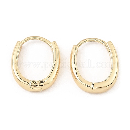 Латунные серьги обруча EJEW-I289-25A-KCG-1