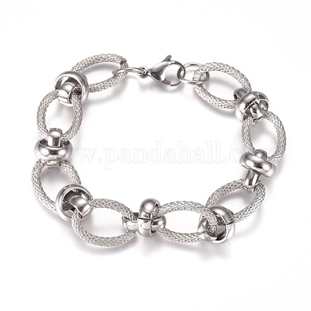 Цепные браслеты из нержавеющей стали 304 BJEW-L661-05P-1
