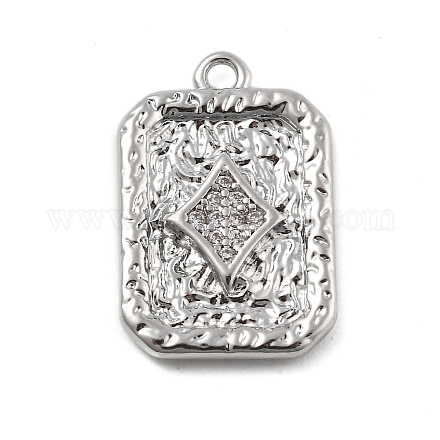 Латунные микро проложить кубического циркония подвески KK-D283-30P-04-1