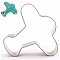 Tarnish Resistant 304 Stainless Steel Cookie Cutters, Cookies Moulds, DIY Biscuit Baking Tool, Airplane, Stainless Steel Color, 70x72x20mm