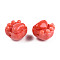 Opaque Resin Beads, Imitation Jade, Cat Claw, Orange Red, 14x15x13mm, Hole: 1.8mm