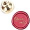 DIY Scrapbook, Brass Wax Seal Stamp Head, Word Open You, Golden, 25x14mm