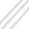 Tarnish Resistant 304 Stainless Steel Rolo Chains, Belcher Chain, Unwelded, Stainless Steel Color, 3.7mm, Links: 3.7x0.6mm