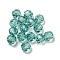 Glass K9 Glass, Imitation Austrian Crystal Beads, Faceted, Round, Dark Turquoise, 6mm, Hole: 1mm