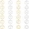304 Stainless Steel Pendants, Manual Polishing, Ring with Twelve Constellations, 12 Constellations, 18x16x1.5mm, Hole: 1.6mm, 24pcs/box